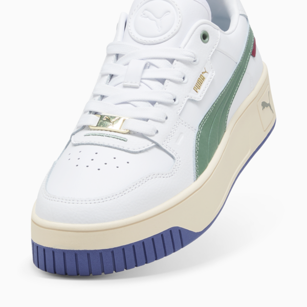 Carina Street Lux Sneakers Women, PUMA White-Green Moon-PUMA Gold, large-ZAF