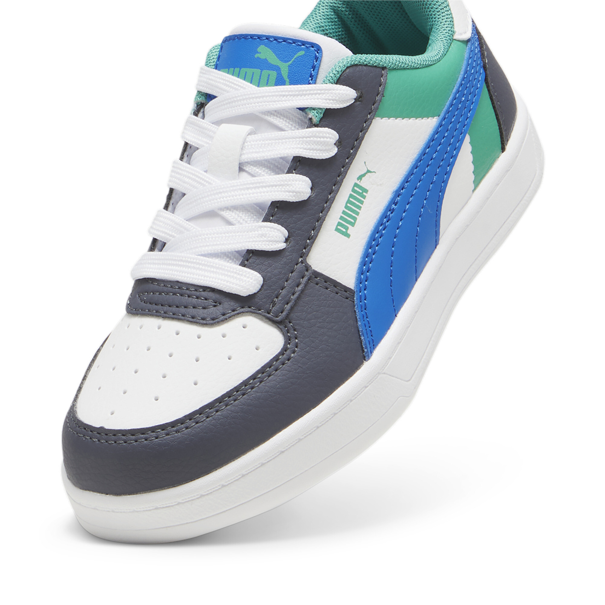 PUMA Caven 2.0 Block sneakers, Blauw/Grijs/Wit, Maat 31,5