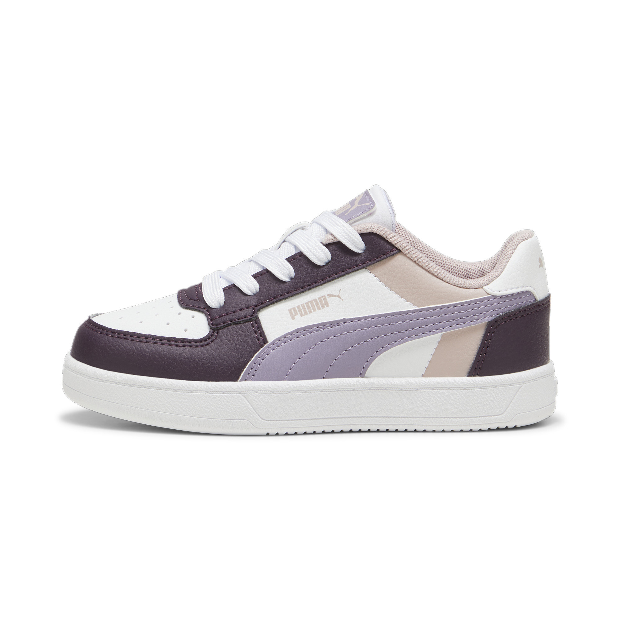 Thumbnail - Puma Caven 2.0 Block Sneakers Kinder Schuhe | Mit Colorful | Midnight Plum/Pale Plum/White | Größe: 34.5