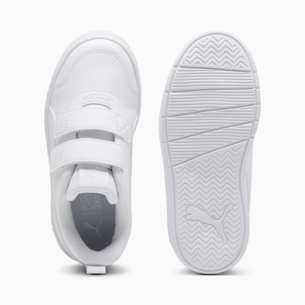 Courtflex V3 Sneakers Kids, PUMA White-PUMA White-Silver Mist, large-MEX