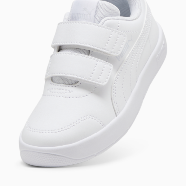 Courtflex V3 Sneakers Kids, PUMA White-PUMA White-Silver Mist, large-MEX