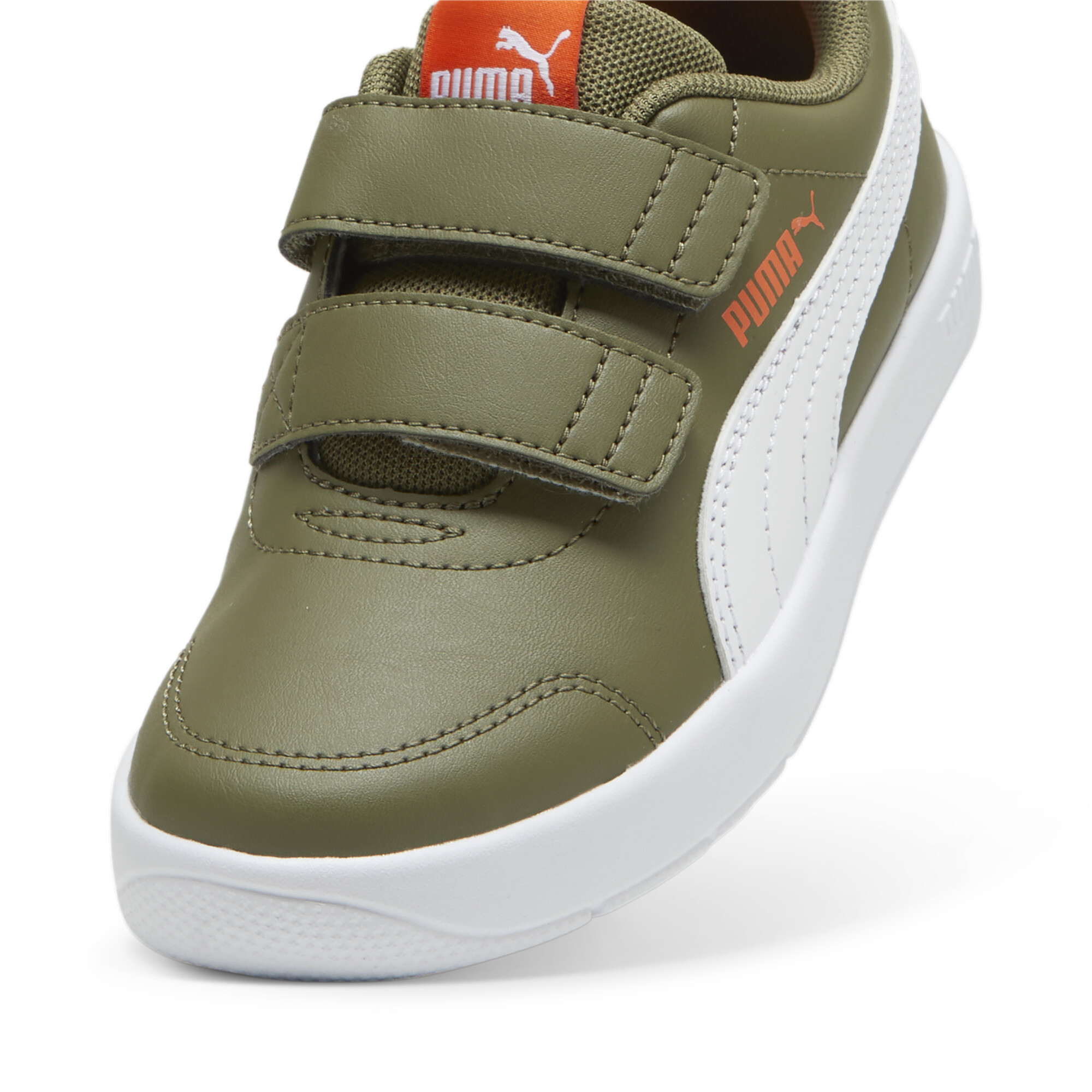 Puma Courtflex V3 Sneakers Kids, Green, Size 29, Shoes