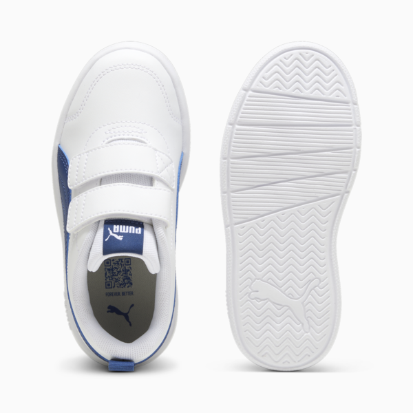 Tenis Courtflex V3 para niños, PUMA White-Clyde Royal, large-MEX