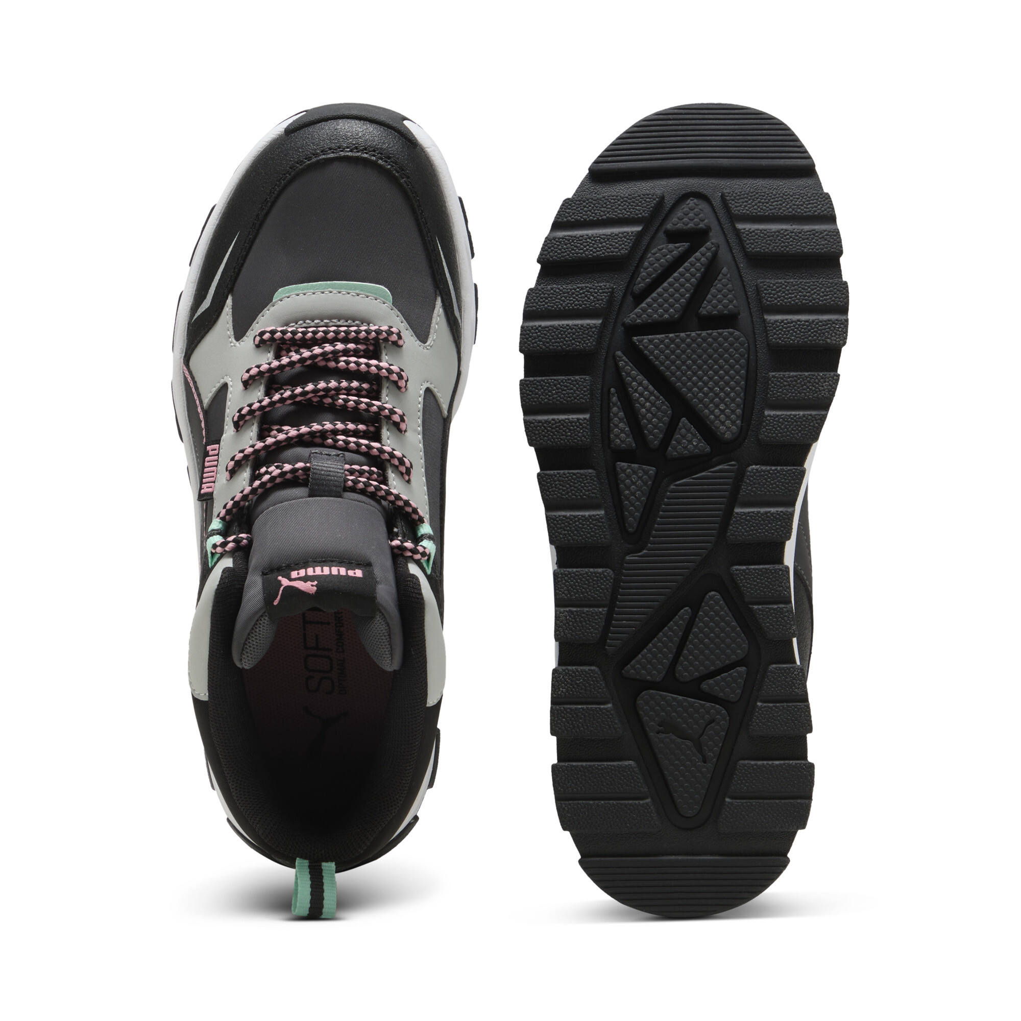 PUMA Evolve Trail sneakers, Roze/Zwart/Grijs, Maat 35,5 thumbnail 4