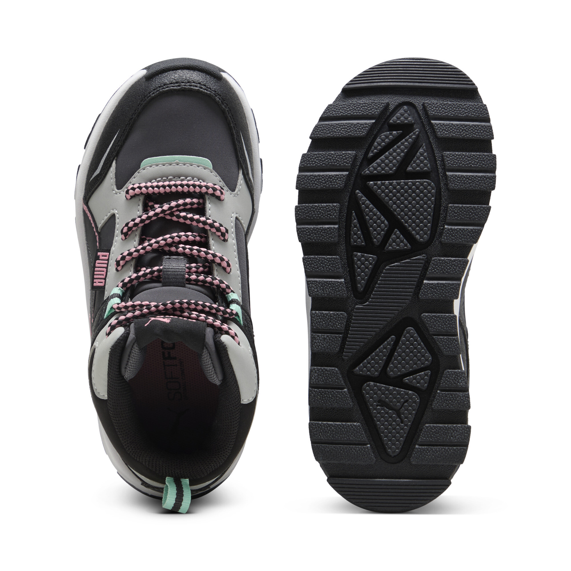 PUMA Evolve Trail sneakers, Roze/Zwart/Grijs, Maat 33 thumbnail 4