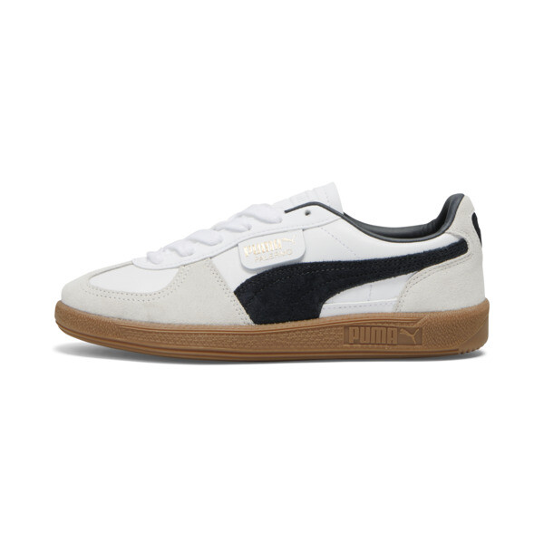 PUMA Palermo Leather Women's Sneakers in White/Vapor Grey/Gum - 397647_01