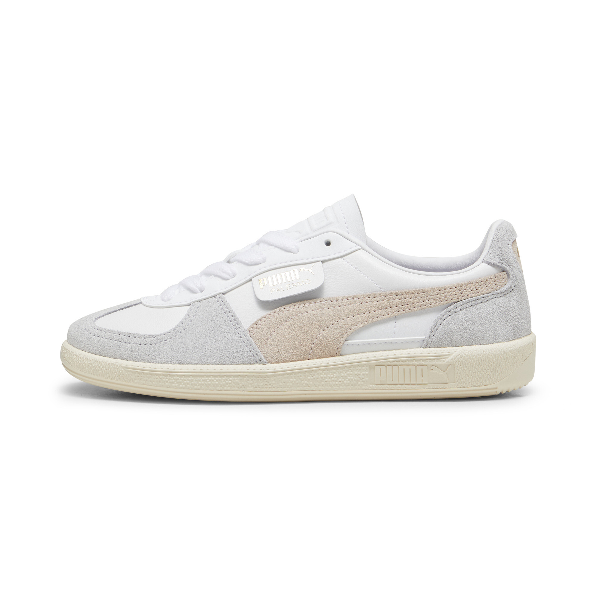 Puma Palermo Leather Sneakers Damen Schuhe | Mit Plain | White/Rosebay/Sugared Almond | Größe: 36