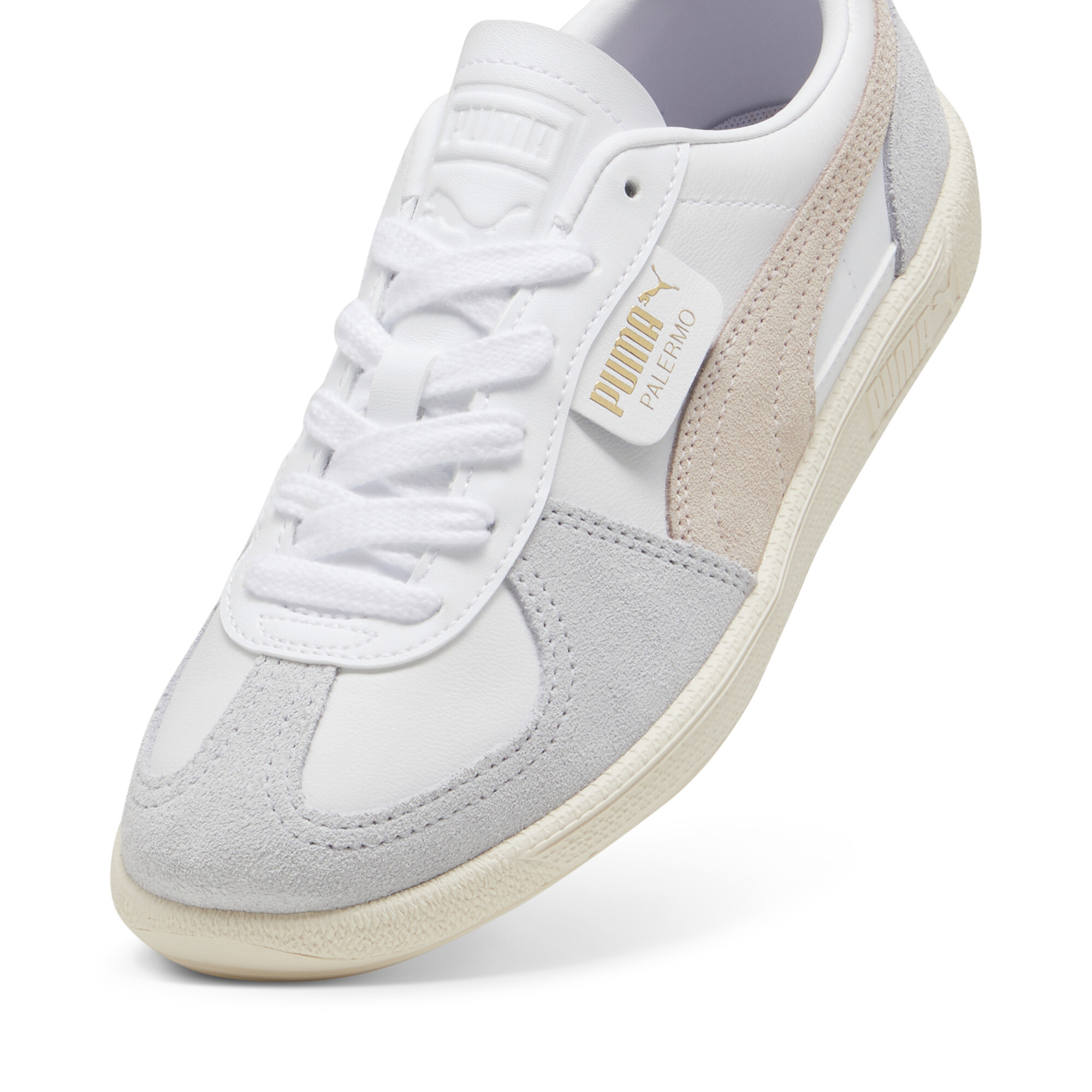 Palermo leren sneakers voor Dames, Roze/Groen/Rood, Maat 37 | PUMA