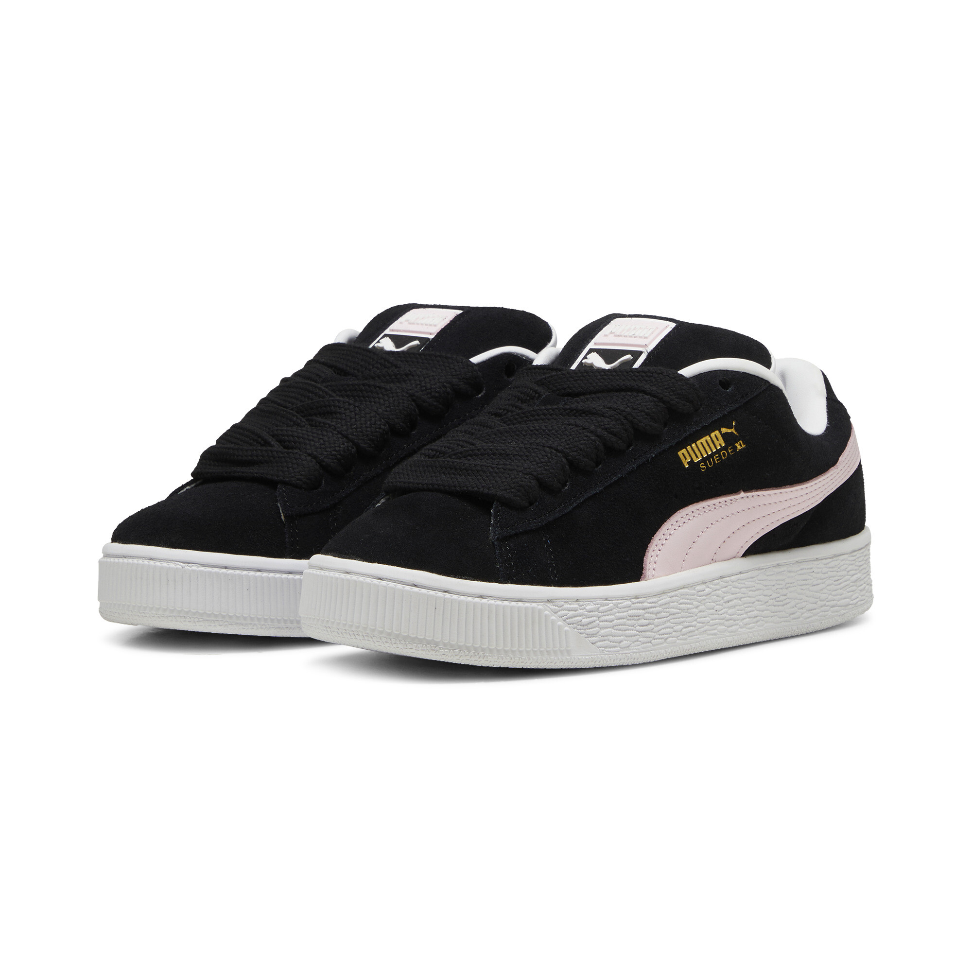 Women's Puma Suede XL Sneakers, Black, Size 39, Shoes