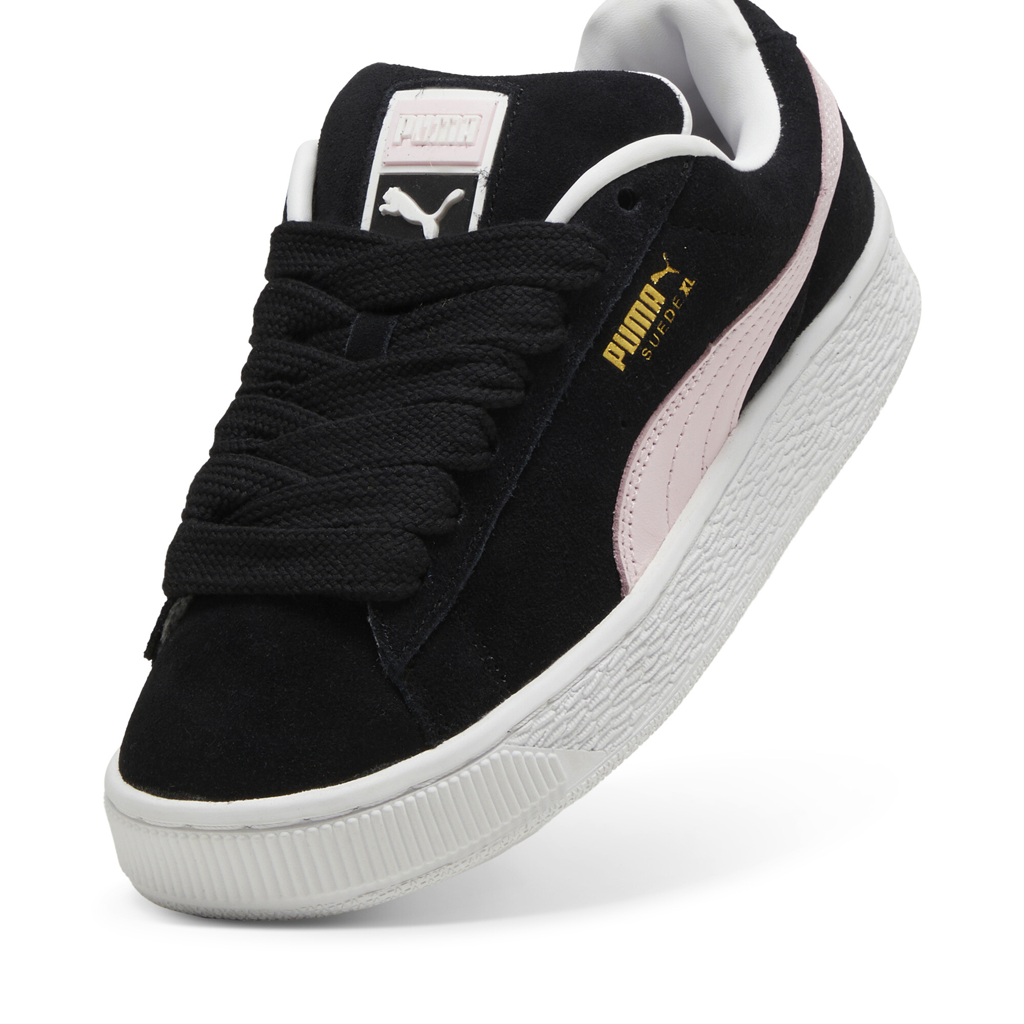 Women's Puma Suede XL Sneakers, Black, Size 39, Shoes