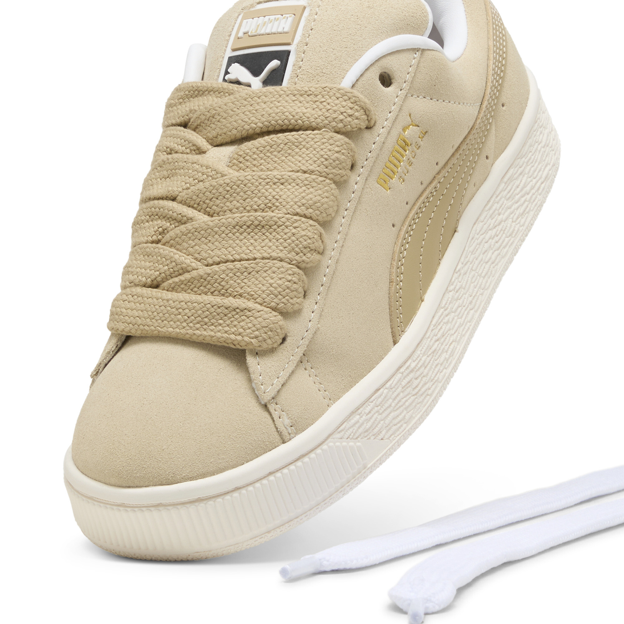 Women's Puma Suede XL Sneakers, Beige, Size 42, Shoes