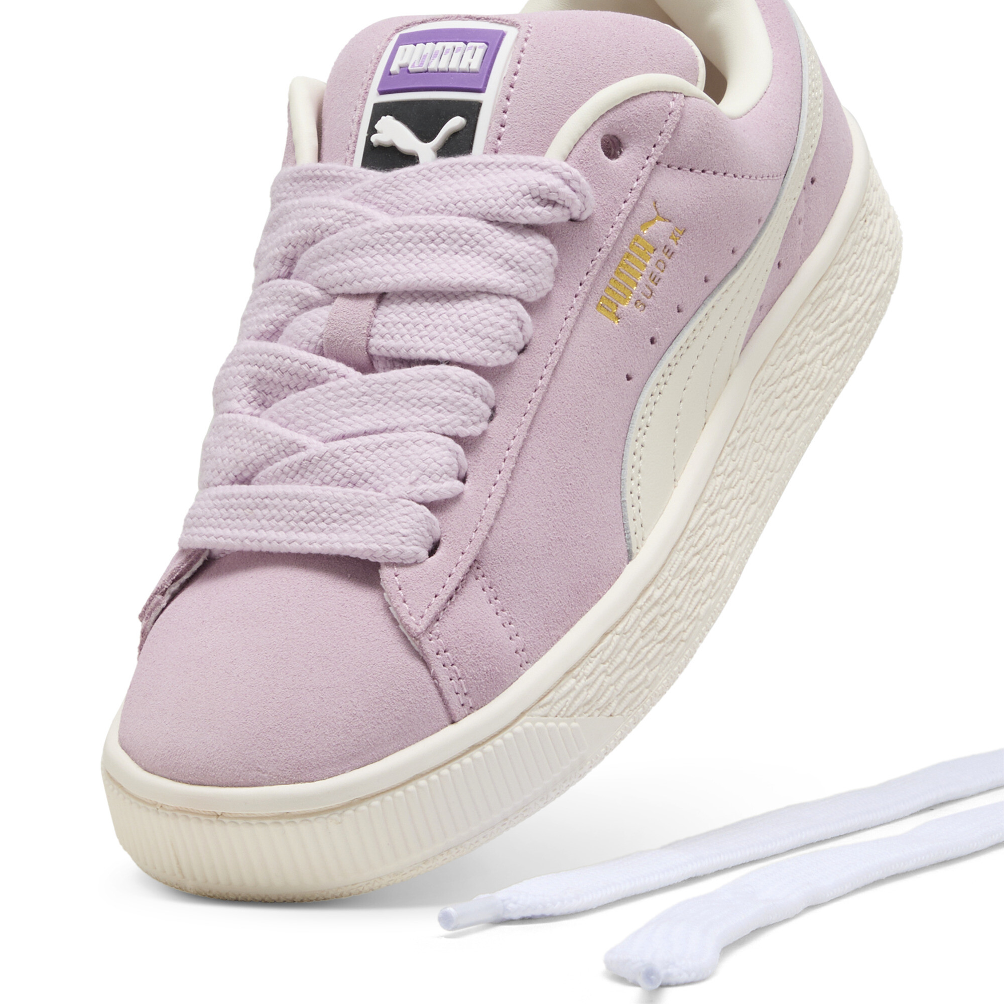 Women's Puma Suede XL Sneakers, Purple, Size 40.5, Shoes