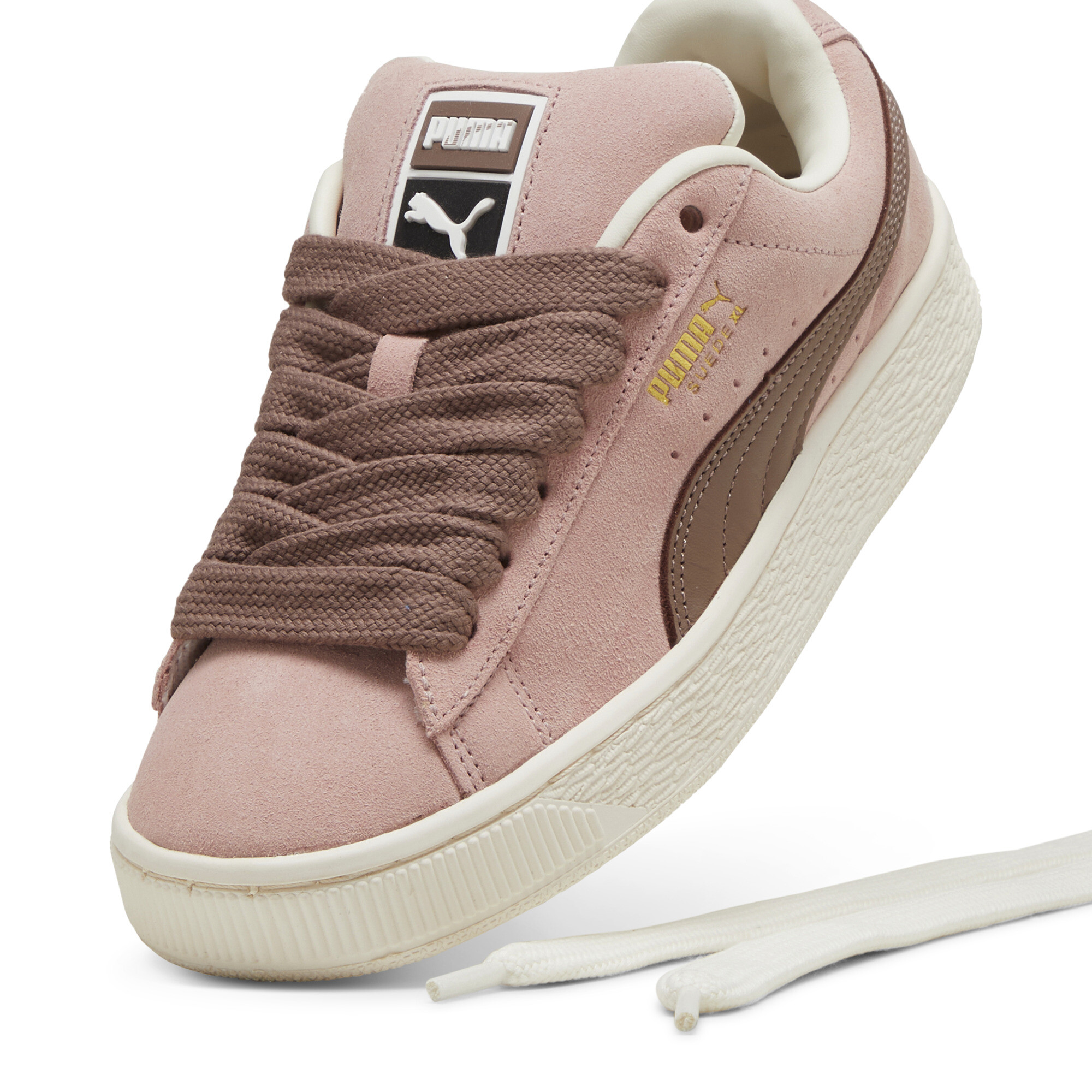 Women's Puma Suede XL Sneakers, Pink, Size 40.5, Shoes