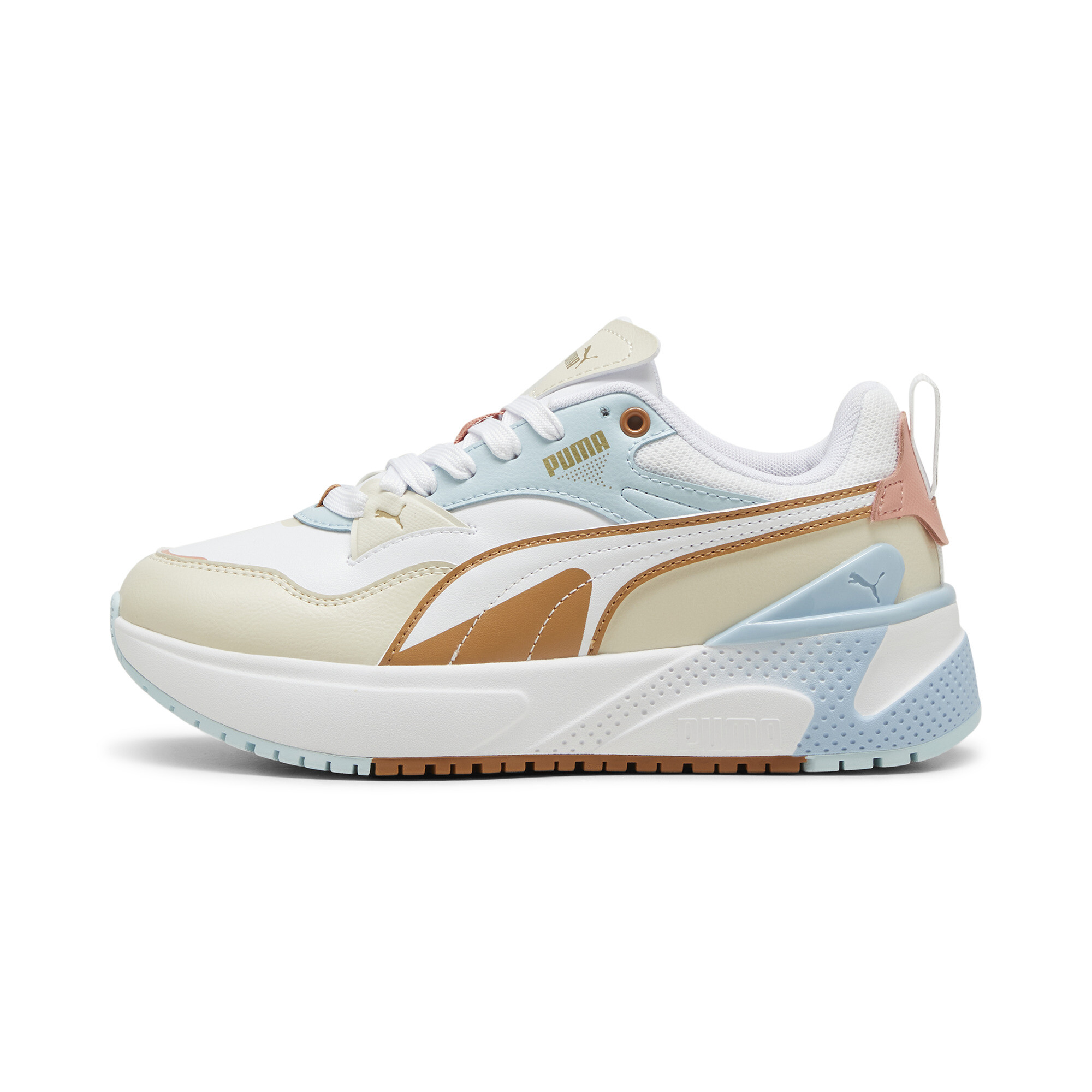 Puma R78 Disrupt Sneakers Damen Schuhe | Mit Plain | Alpine Snow/Caramel Latte/Frosted Dew | Größe: 39