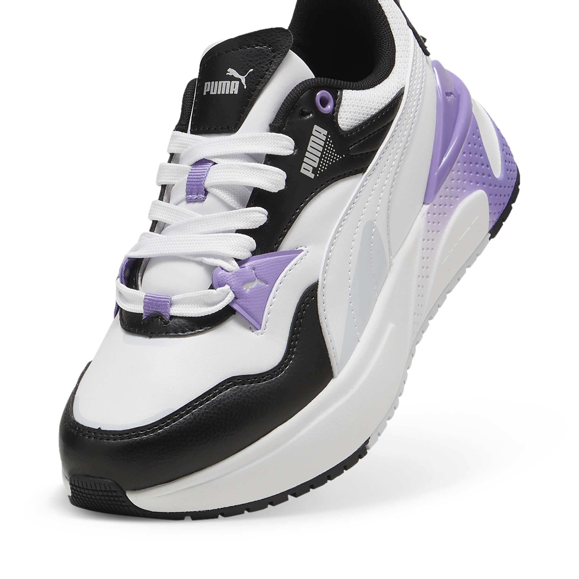 PUMA R78 Disrupt Dames Sneakers - PUMA Black-Silver Mist-Lavender Alert - Maat 37