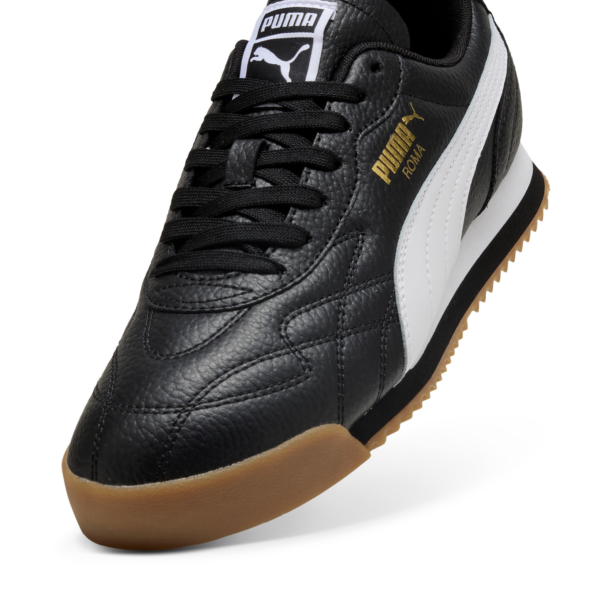 Roma Anniversario sneakers, Zwart/Wit/Goud, Maat 38,5 | PUMA