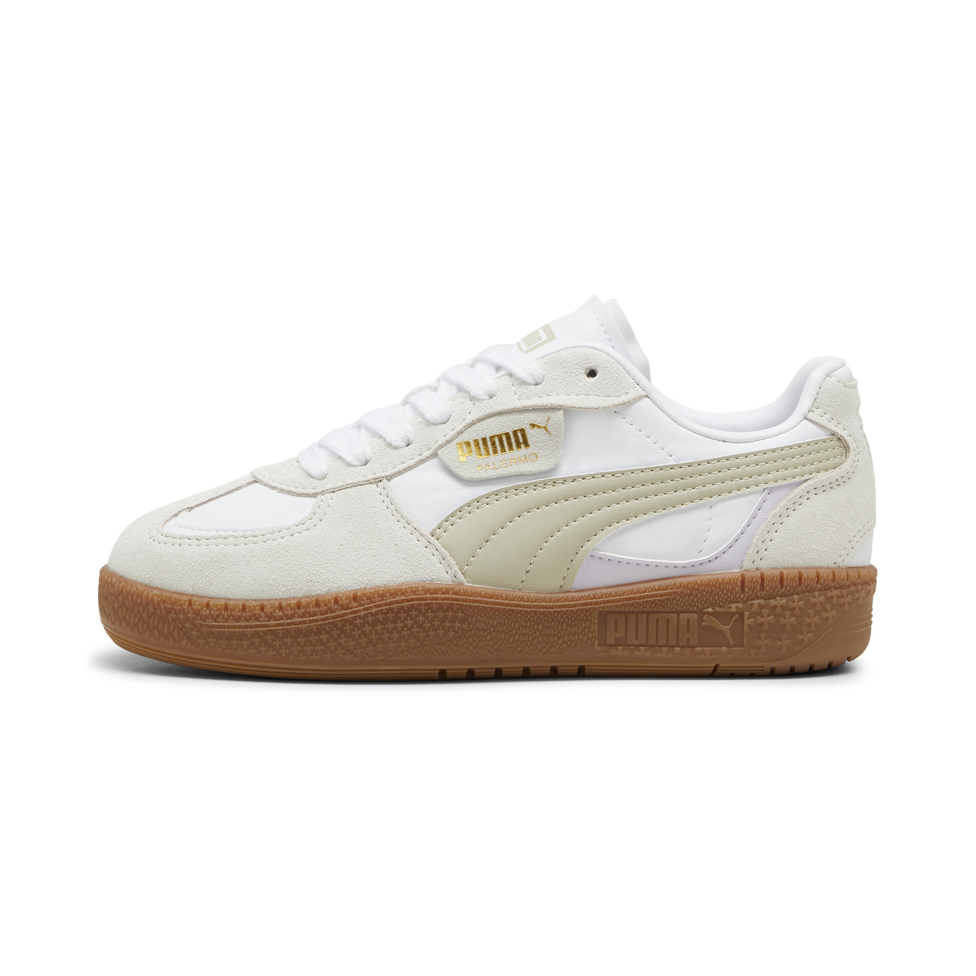 Puma Palermo Moda Sneakers Damen Schuhe | Mit Plain | White/Desert Dust | Größe: 38