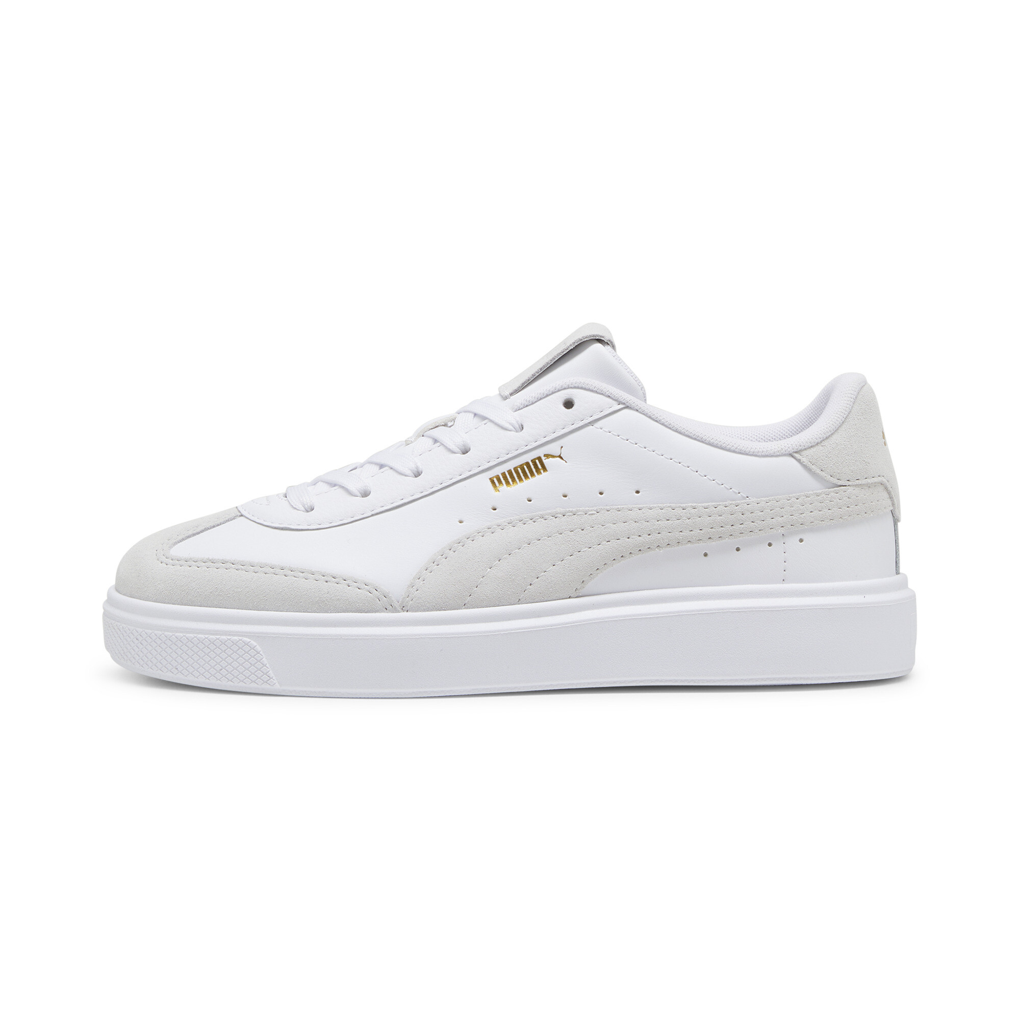 Puma Lajla T-toe Sneakers Damen Schuhe | Mit Plain | White/Feather Gray | Größe: 41