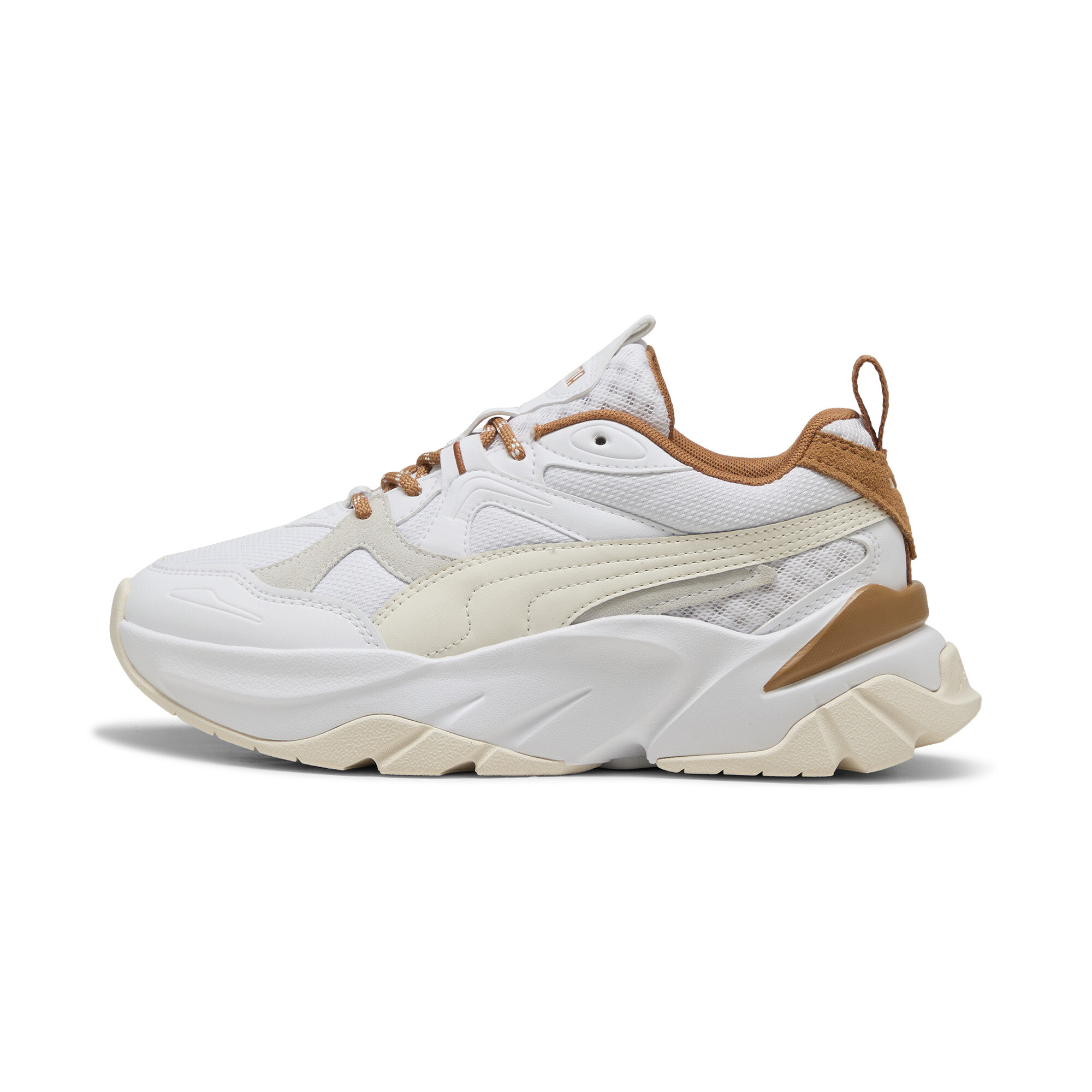 Puma Sophyr Sneakers Damen Schuhe | Mit Plain | White/Caramel Latte | Größe: 42