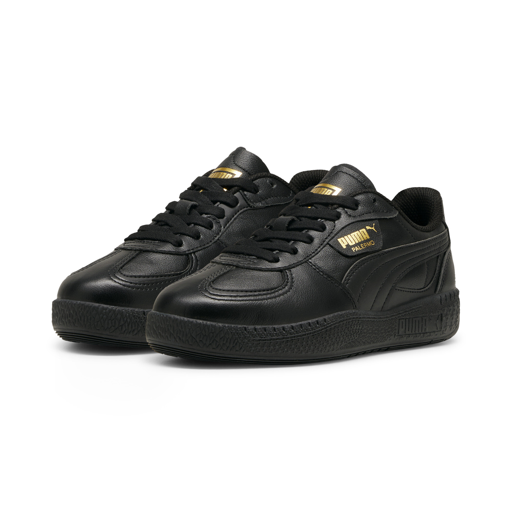 Women's Puma Palermo Moda Leather Sneakers, Black, Size 40.5, Shoes