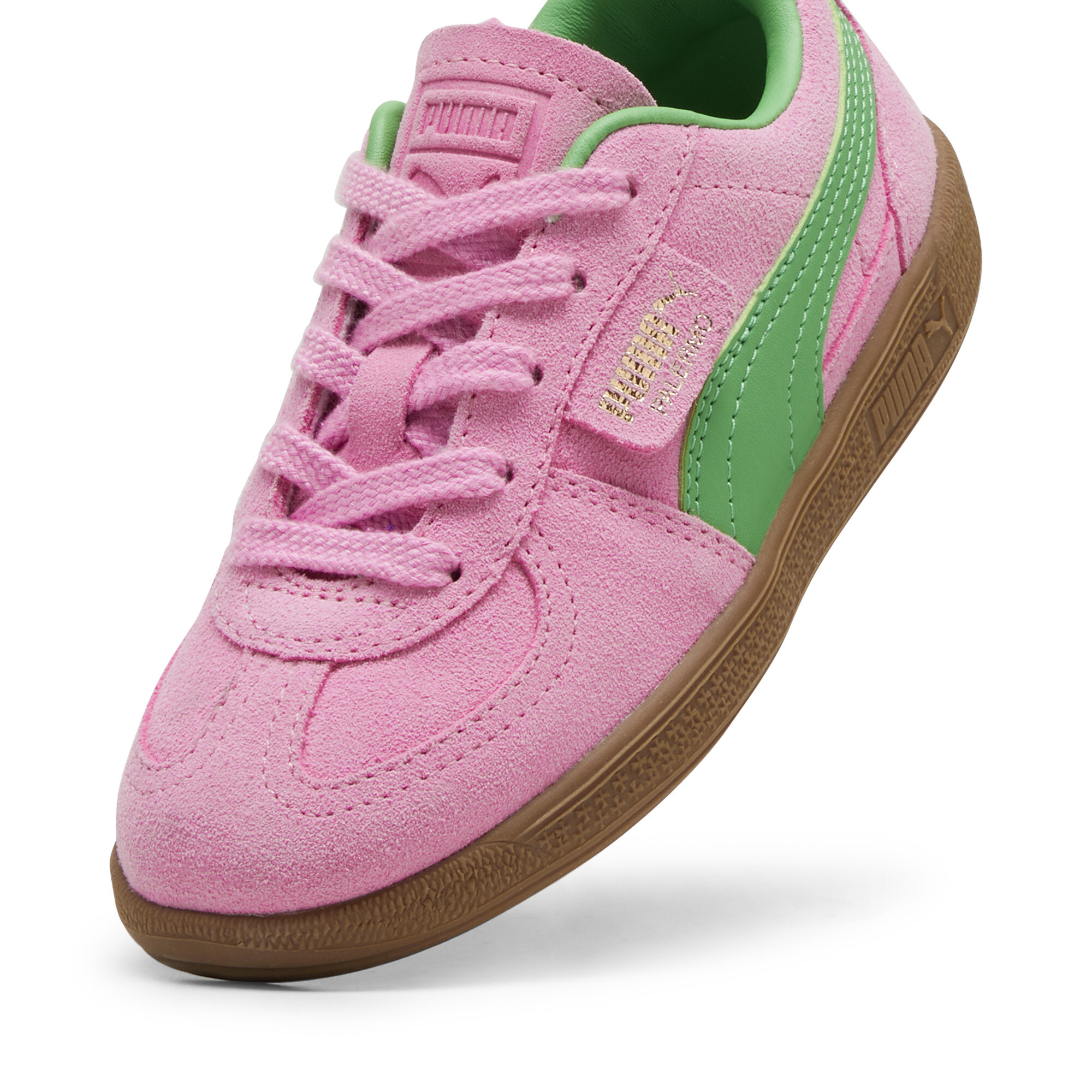 Palermo Special sneakers, Roze/Groen, Maat 30 | PUMA