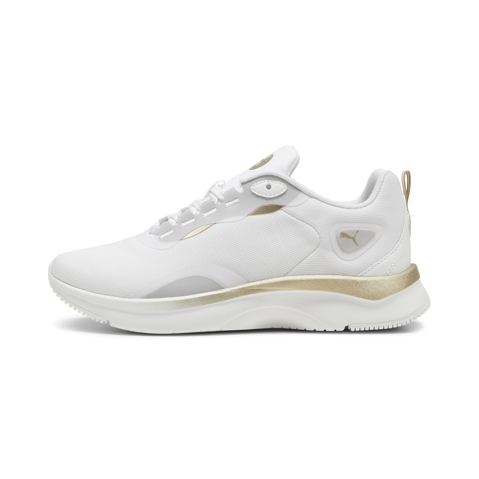 Puma SOFTRIDE Orla Metallic Dream Sneakers Damen Schuhe | White/Gold/Matte Gold | Größe: 42.5