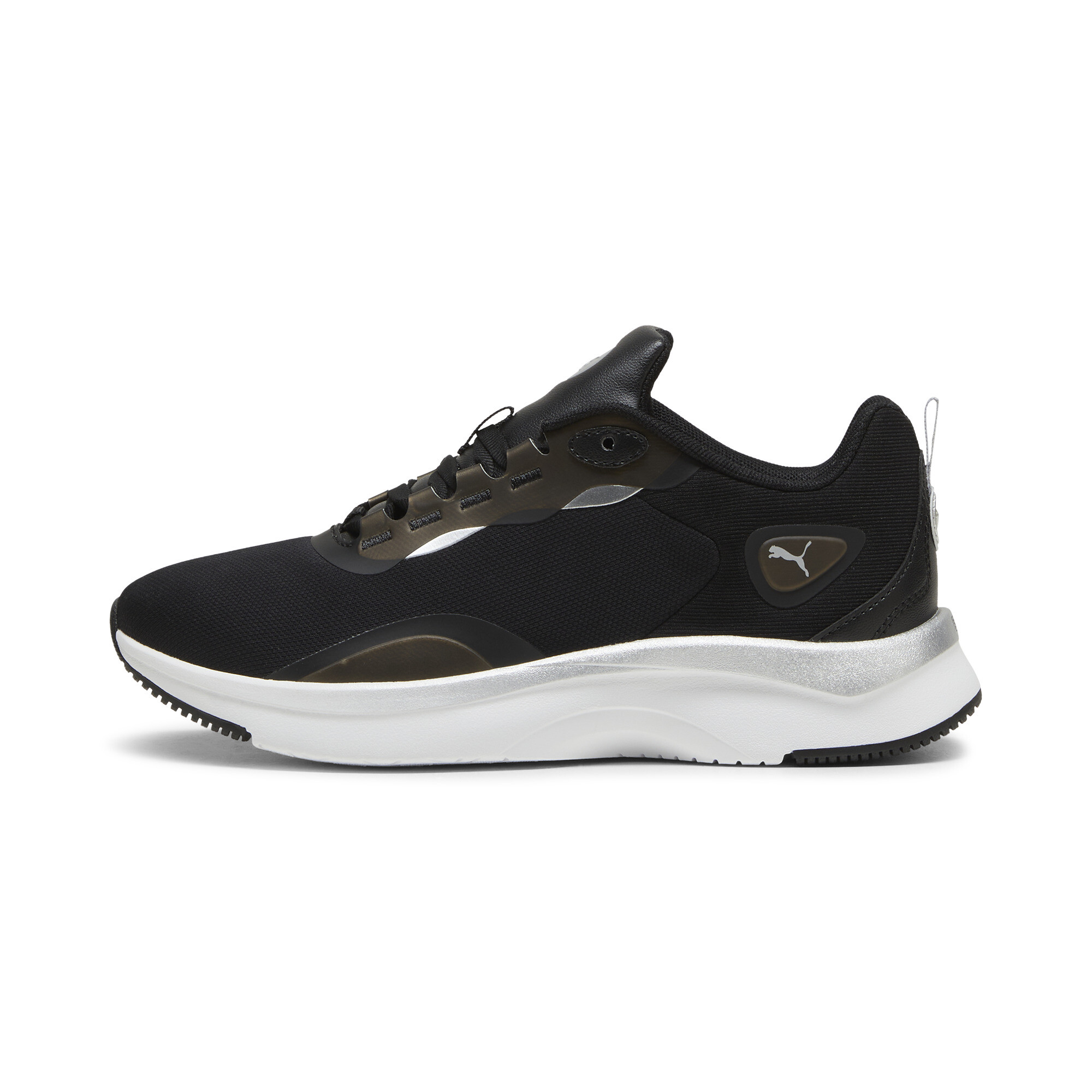 Puma SOFTRIDE Orla Metallic Dream Sneakers Damen Schuhe | Black/Silver/Matte Silver | Größe: 36