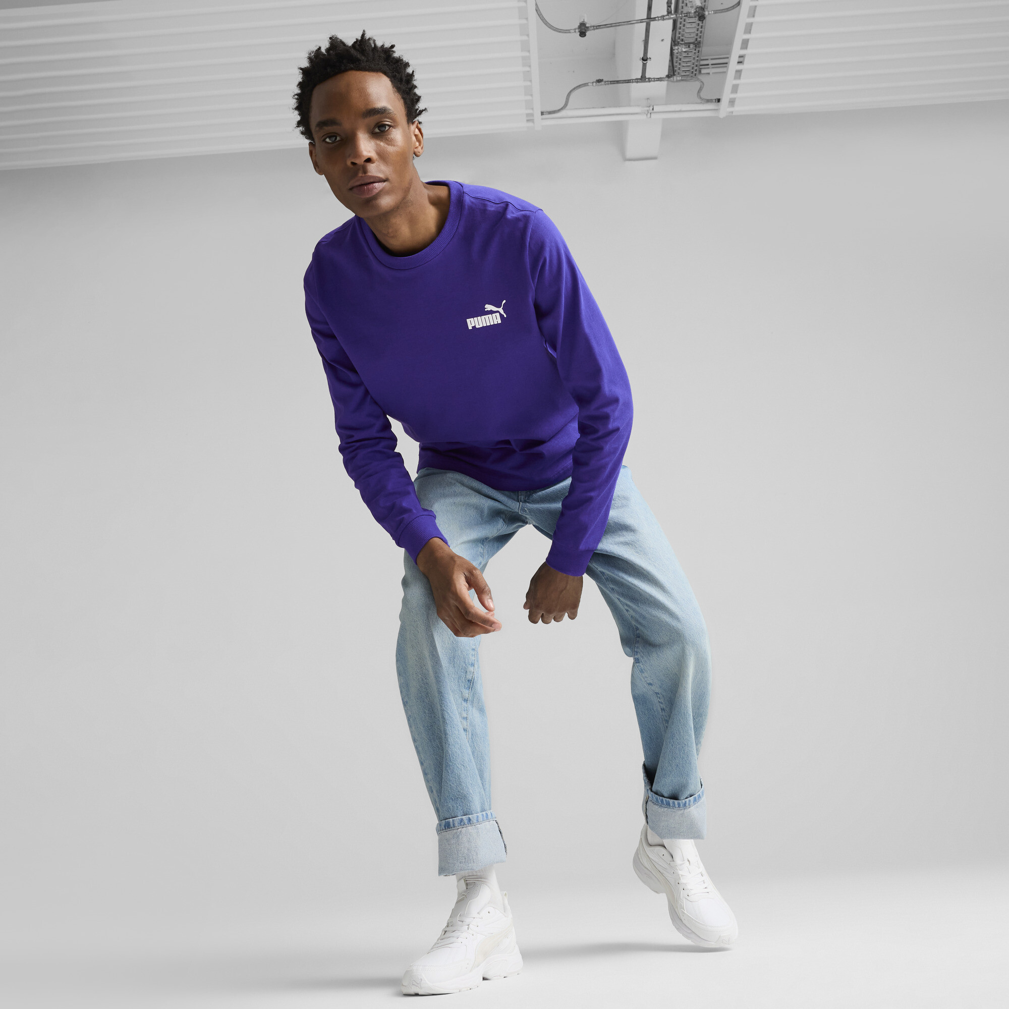 PUMA Milenio Tech Leather unisex sneakers, Grijs/Wit, Maat 47 thumbnail 7