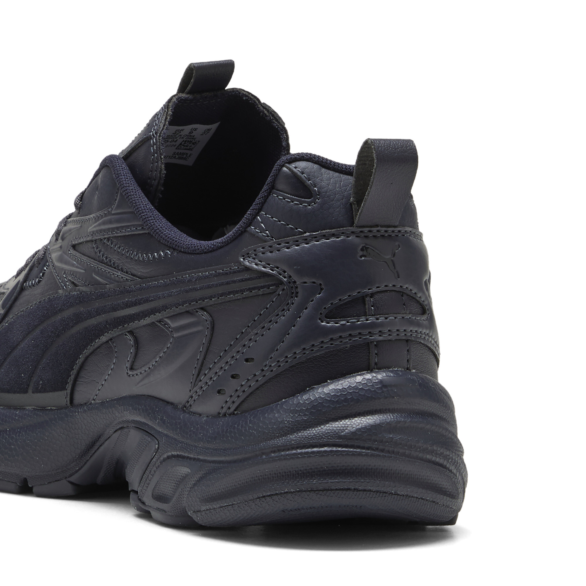 PUMA Milenio Tech Leather unisex sneakers, Blauw/Wit, Maat 40 thumbnail 5