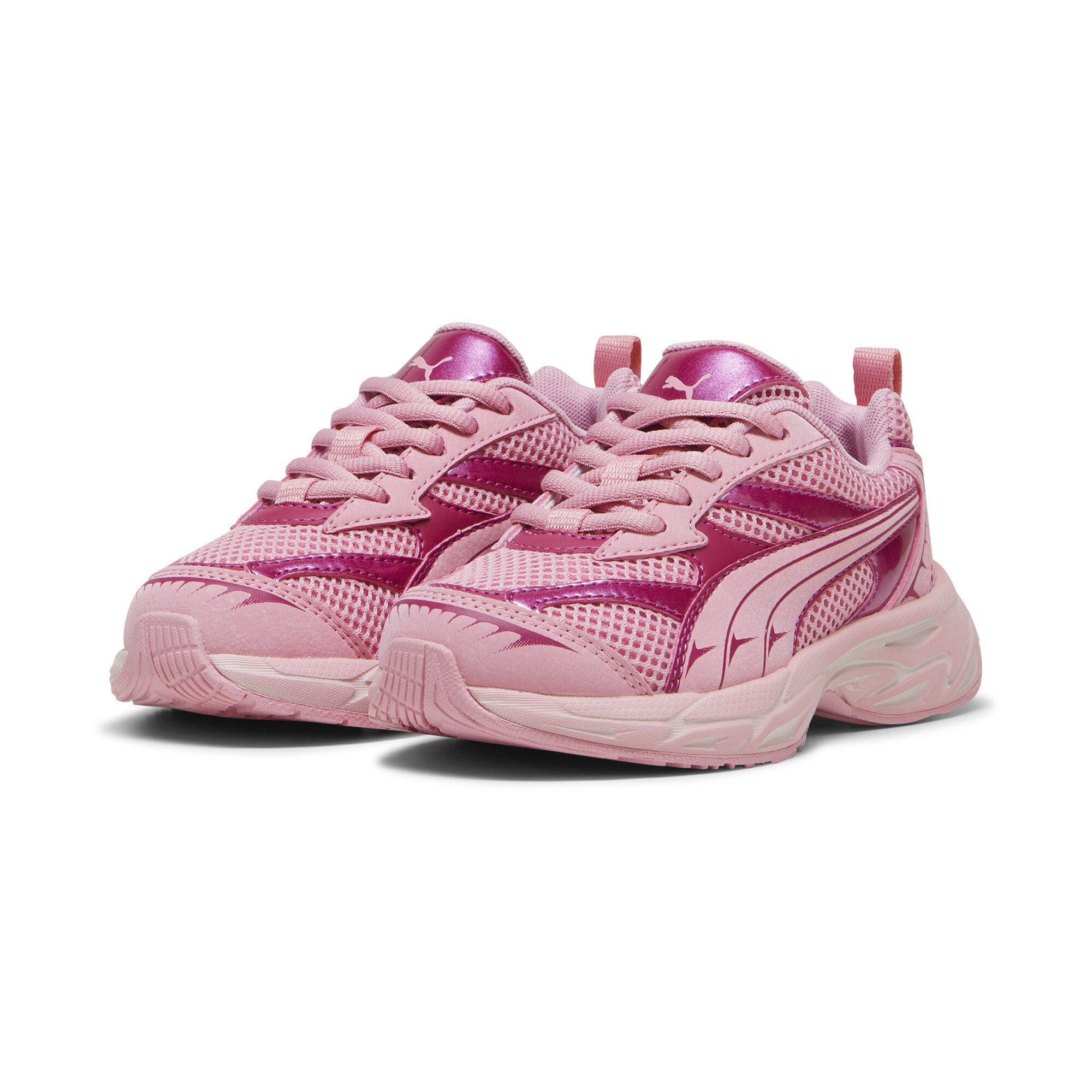 Puma Morphic Mystery Garden Sneakers Kids, Pink, Size 27.5, Shoes