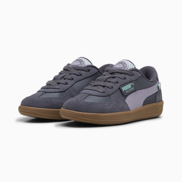 Palermo PUMA FC Sneakers Kids, Galactic Gray-Pale Plum, large-ZAF