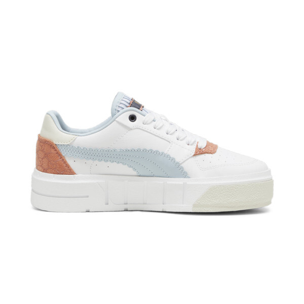 Cali Court Offside Sneakers Youth, PUMA White-Deeva Peach, large-ZAF