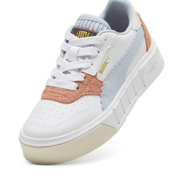 Cali Court Offside Sneakers Kids, PUMA White-Deeva Peach, large-ZAF