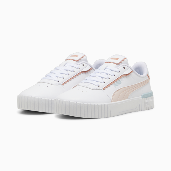 Carina 2.0 Off Side Sneakers Youth, PUMA White-Island Pink-Frosted Dew, large-ZAF