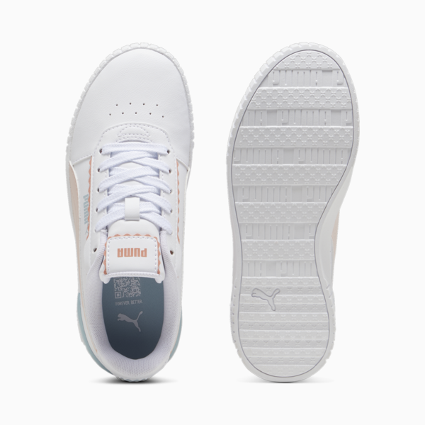 Carina 2.0 Off Side Sneakers Youth, PUMA White-Island Pink-Frosted Dew, large-ZAF