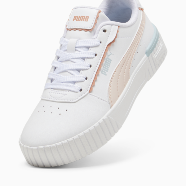 Carina 2.0 Off Side Sneakers Youth, PUMA White-Island Pink-Frosted Dew, large-ZAF
