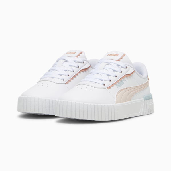 Carina 2.0 Off Side Sneakers Kids, PUMA White-Island Pink-Frosted Dew, large-ZAF