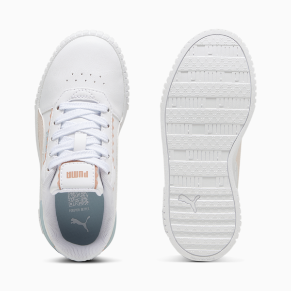 Carina 2.0 Off Side Sneakers Kids, PUMA White-Island Pink-Frosted Dew, large-ZAF