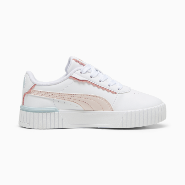 Carina 2.0 Off Side Sneakers Kids, PUMA White-Island Pink-Frosted Dew, large-ZAF