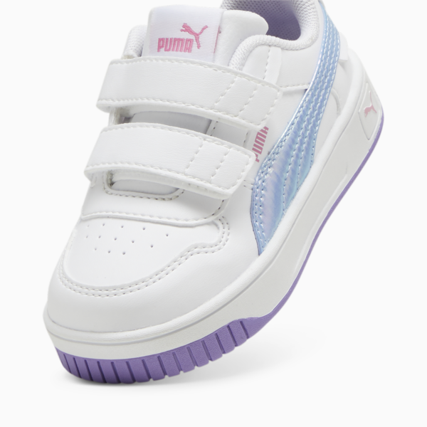 Tenis Carina Street Bouncy Sky V para infantes, PUMA White-Lavender Alert, large-MEX