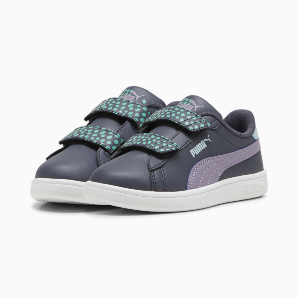 Smash 3.0 FC V Sneakers Kids, Galactic Gray-Pale Plum-PUMA White, large-ZAF