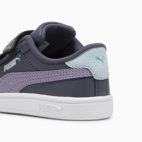 Tenis deportivos Smash 3.0 PUMA FC para infantes, Galactic Gray-Pale Plum-PUMA White, large-MEX