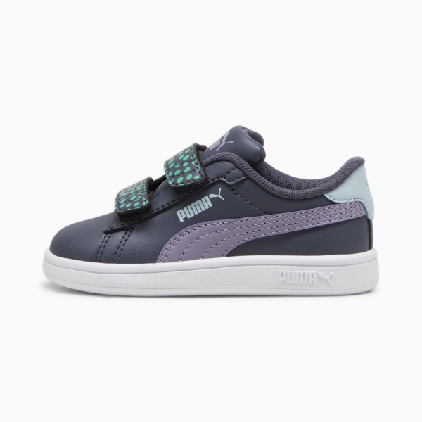 Tenis deportivos Smash 3.0 PUMA FC para infantes, Galactic Gray-Pale Plum-PUMA White, large-MEX