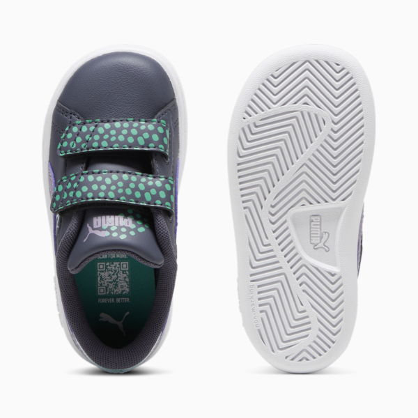 Tenis deportivos Smash 3.0 PUMA FC para infantes, Galactic Gray-Pale Plum-PUMA White, large-MEX