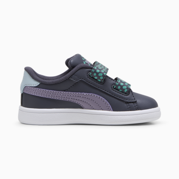 Tenis deportivos Smash 3.0 PUMA FC para infantes, Galactic Gray-Pale Plum-PUMA White, large-MEX