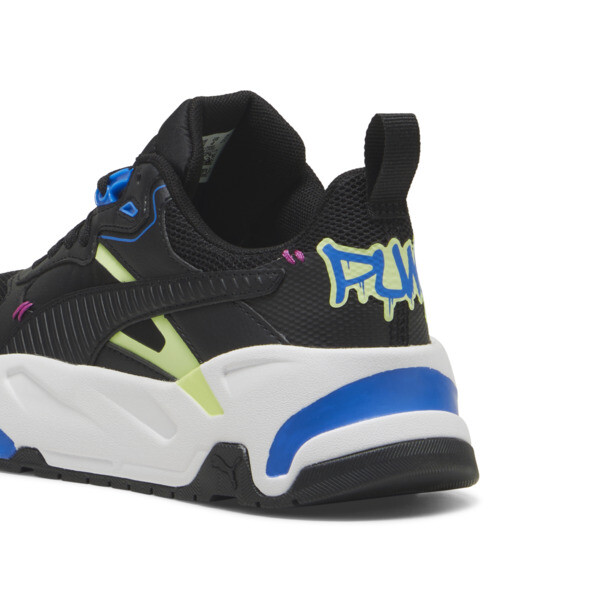 Trinity Mid 90s Sneakers Youth, PUMA Black-PUMA Black-Cool Cucumber-Hyperlink Blue, large-ZAF