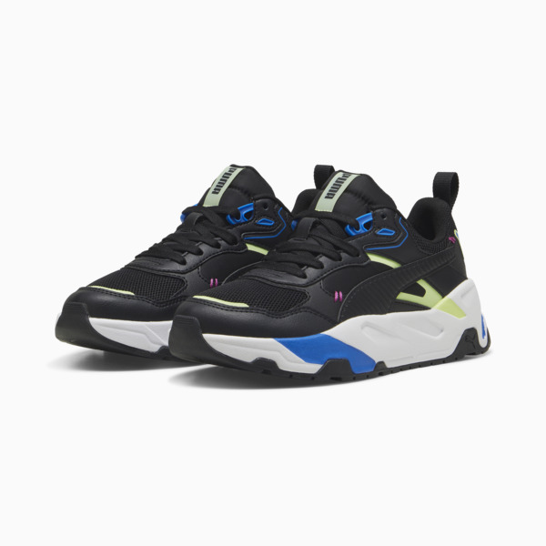 Trinity Mid 90s Sneakers Youth, PUMA Black-PUMA Black-Cool Cucumber-Hyperlink Blue, large-ZAF