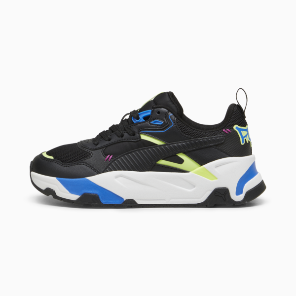 Trinity Mid 90s Sneakers Youth, PUMA Black-PUMA Black-Cool Cucumber-Hyperlink Blue, large-ZAF