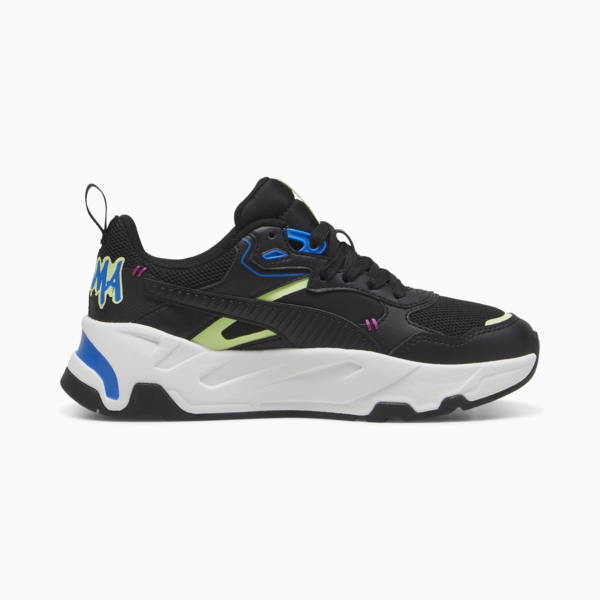 Trinity Mid 90s Sneakers Youth, PUMA Black-PUMA Black-Cool Cucumber-Hyperlink Blue, large-ZAF
