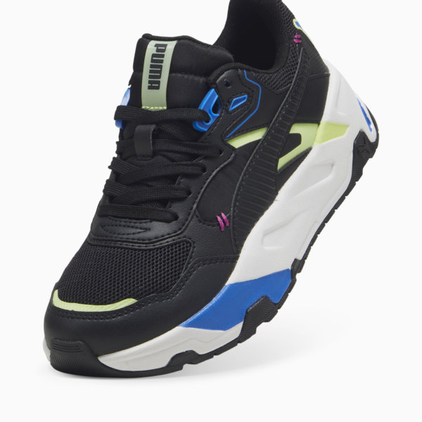 Trinity Mid 90s Sneakers Youth, PUMA Black-PUMA Black-Cool Cucumber-Hyperlink Blue, large-ZAF